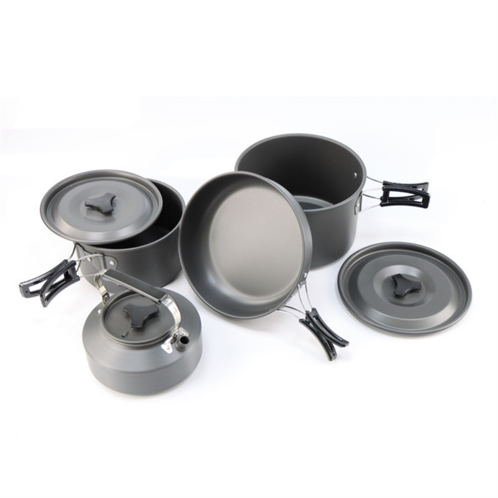 Nesting Camping Cooking Set - Lichtgewicht aluminiumlegering outdoor camping kookset grote