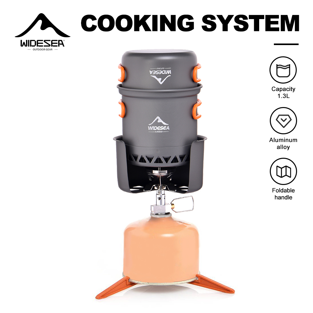 Camping Cooking All In One - Widesea Draagbare Camping Kachel Set Aluminium