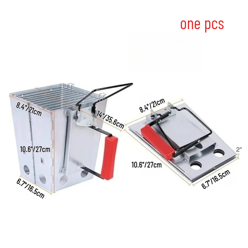 Charcoal Chimney Starter - 1PCS Opvouwbare Campinggrill & Schoorsteenstarter voor