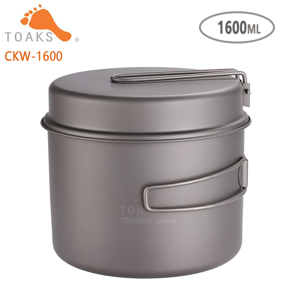 Camping Cooking Pan - TOAKS Pannenset Ultralight Titanium Pot Koekenpan