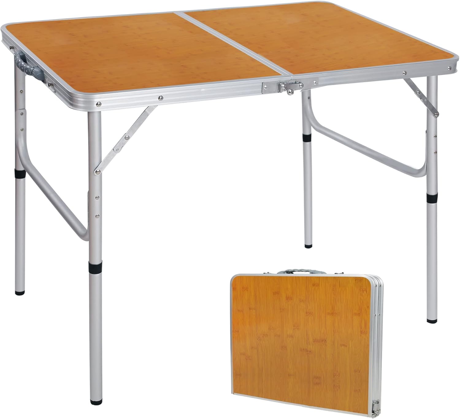 Camping Outdoor Cooking Table - In hoogte verstelbare 35x24-inch opvouwbare campingtafel,