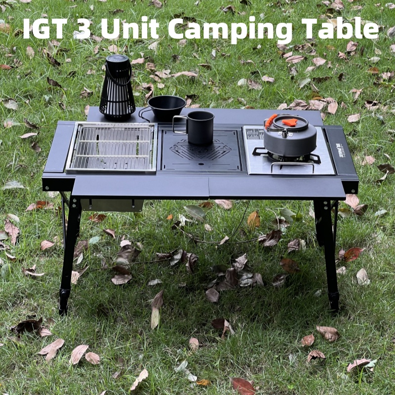 Camping Outdoor Cooking Table - Afneembare barbecue multifunctionele tafel IGT verlengde