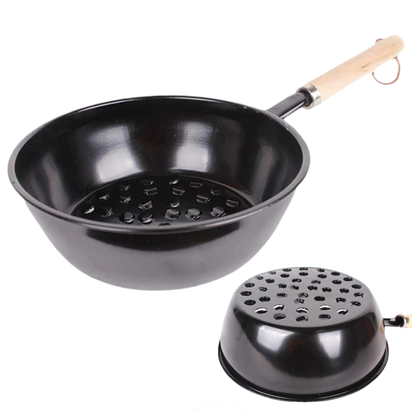 Charcoal Chimney Starter - Snelle houtskoolstartmand met houten handvat, hol