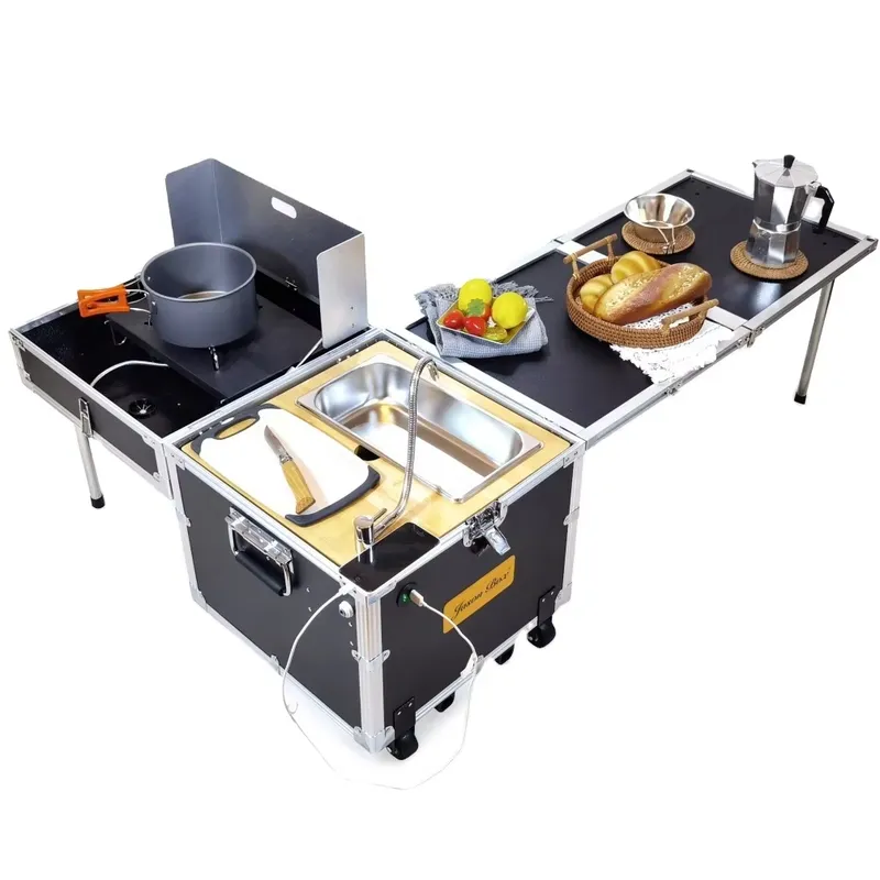 Camping Cooking All In One - Opvouwbare buiten camping kooktafel, draagbare mobiele