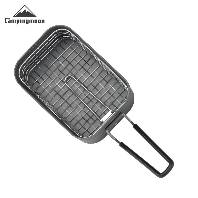 Camping Cooking Set Compact - CAMPINGMOON S-1218 Outdoor Camping Opvouwbaar Roestvrij