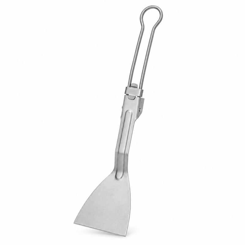 Camping Cooking Knife - Vouwbare spatel van puur titanium, lichtgewicht
