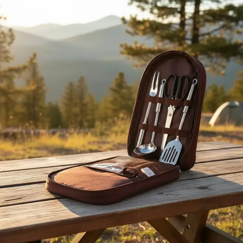Camping Cooking Utensil Bag - Draagbare opbergtas voor kookgerei, ideaal voor