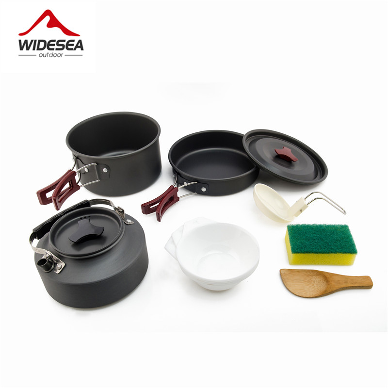 Camping Cooking All In One - Widesea Camping Kookgerei Set Outdoor Pot