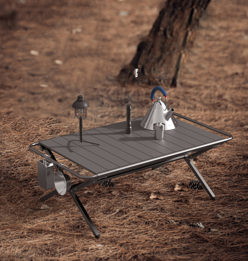 Camping Outdoor Cooking Table - Draagbare campingbijzettafel Ultralichte aluminium strandtafel Kleine