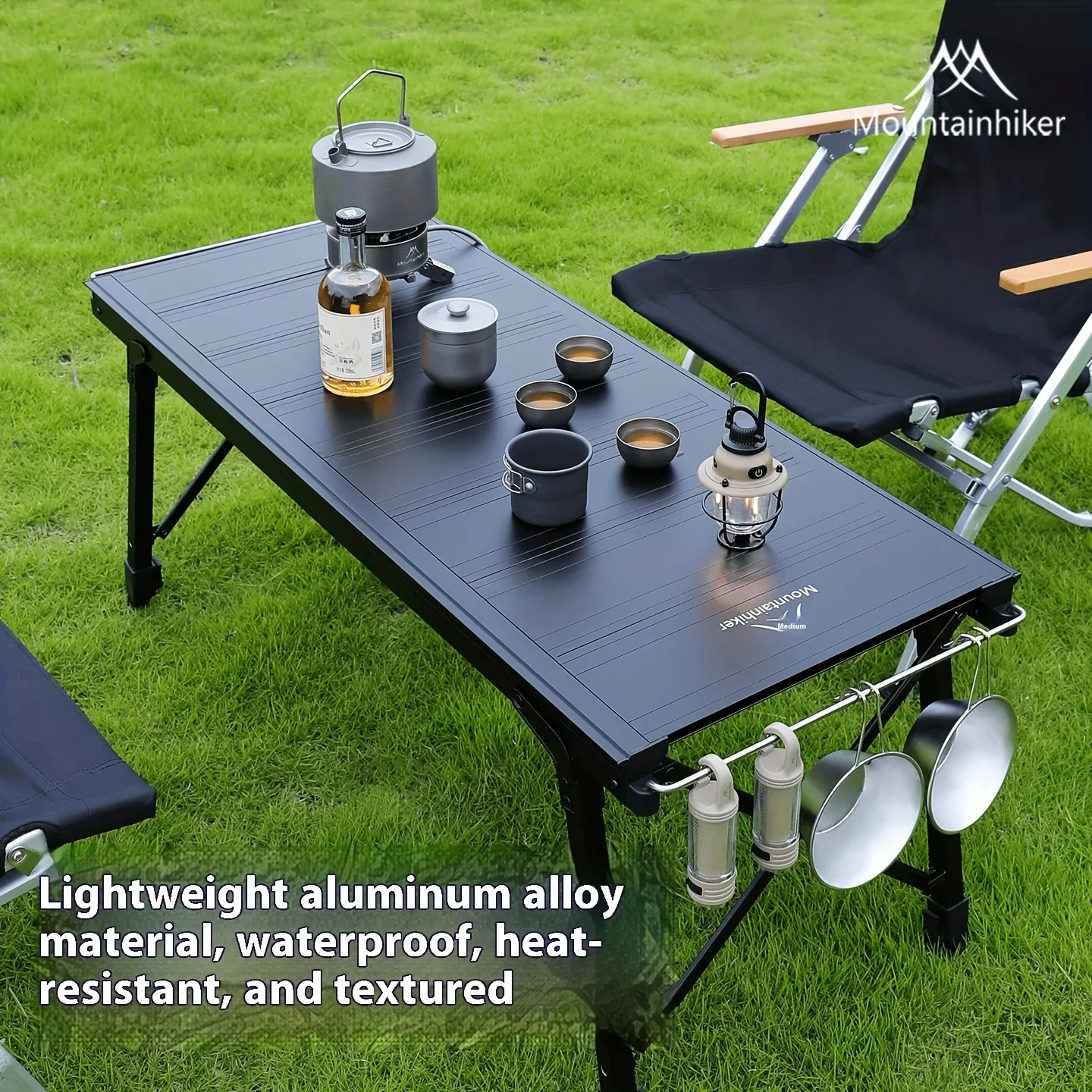 Camping Outdoor Cooking Table - Mountainhiker Opvouwbare Camping Lifttafel Draagbaar Buiten
