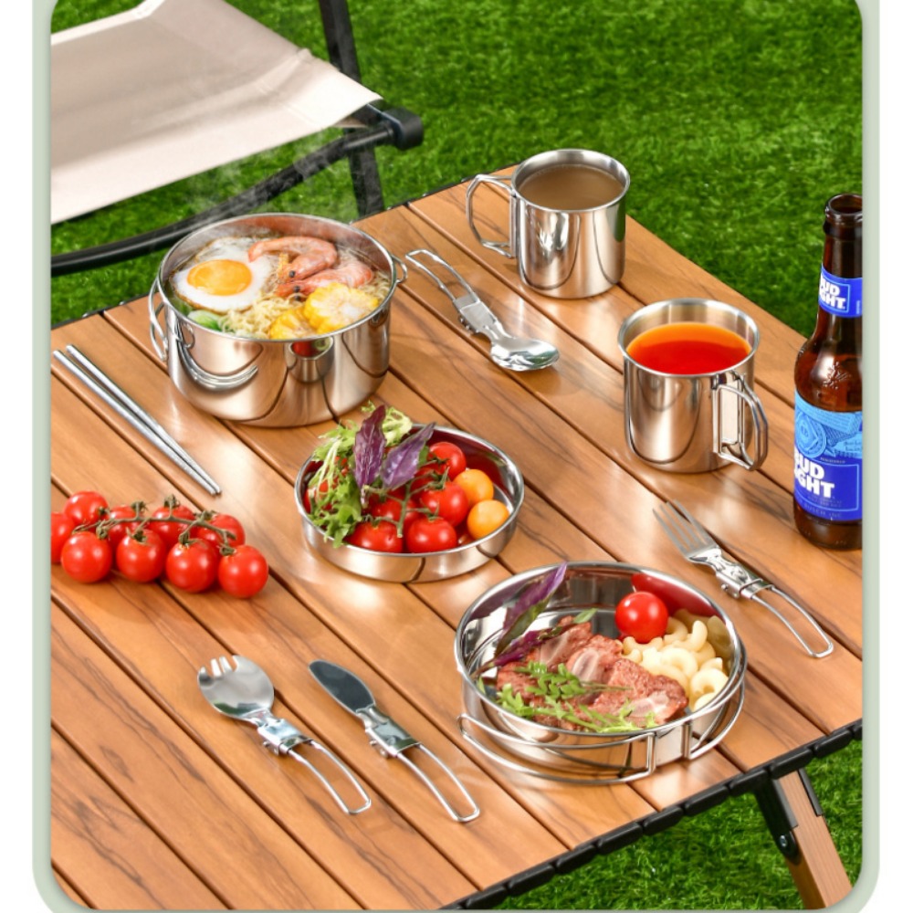 12 STKS Adventure Camp Cook Se - Camping Cooking Pots And Pans Set recensie en prijs