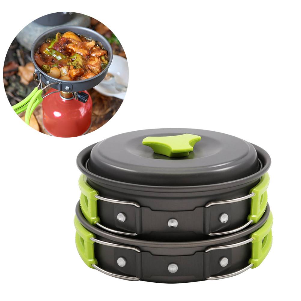 10-delige lichtgewicht camping - Camping Cooking Pots And Pans Set recensie en prijs