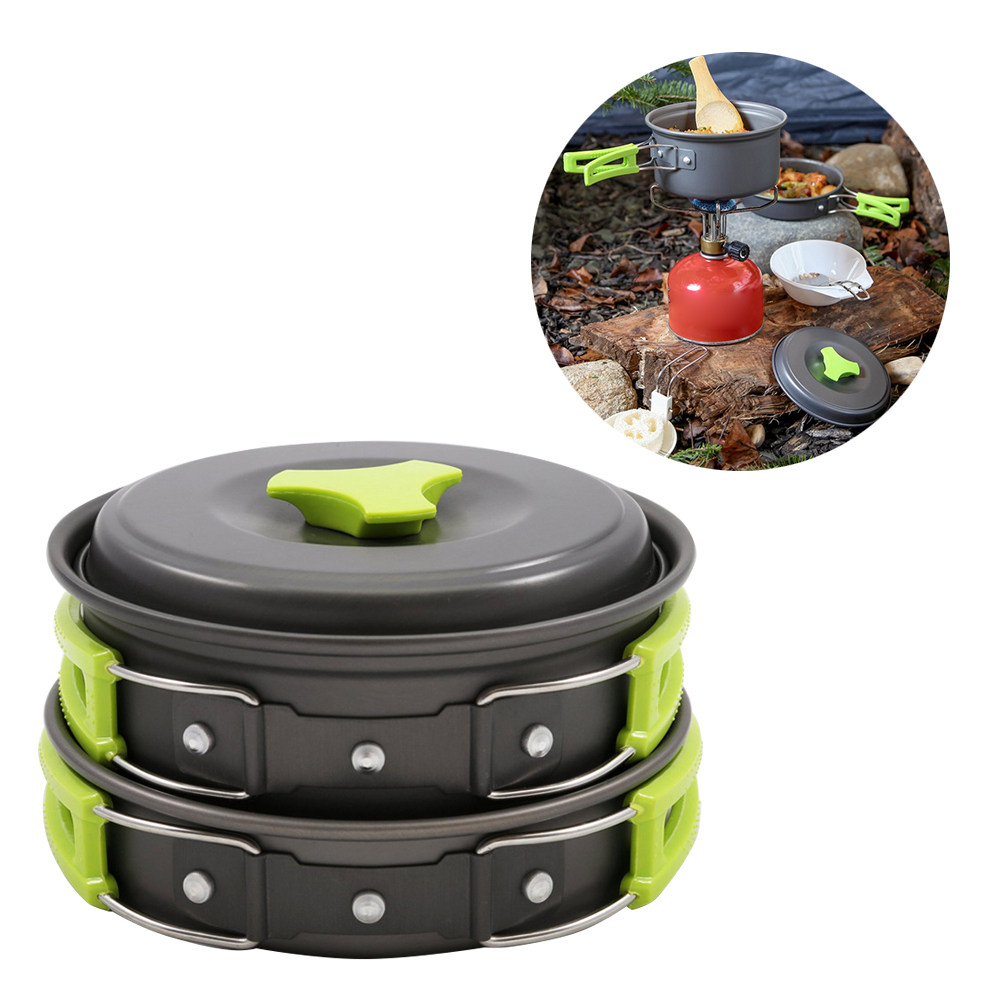 10-delige lichtgewicht camping - Camping Cooking Pots And Pans Set recensie en prijs