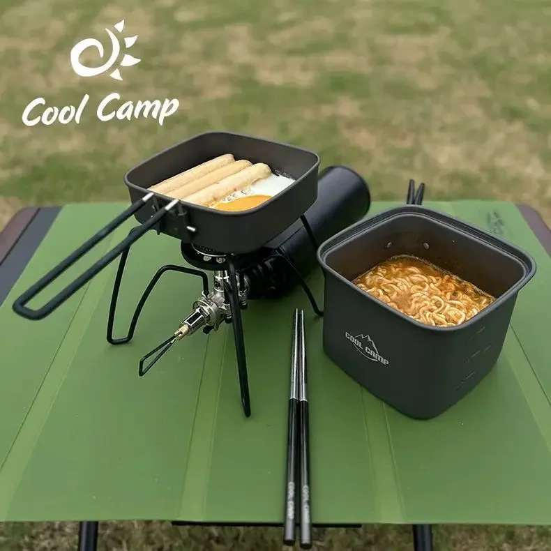 Outdoor Camping Vierkante Pot  - Camping Cooking Pots And Pans Set recensie en prijs