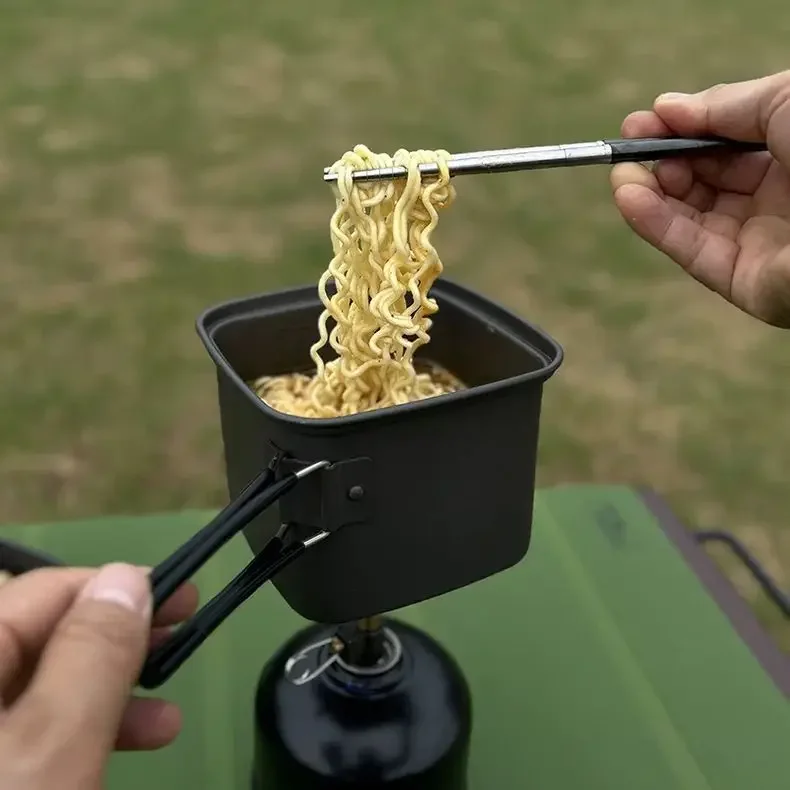 Outdoor Camping Vierkante Pot  - Camping Cooking Pots And Pans Set recensie en prijs