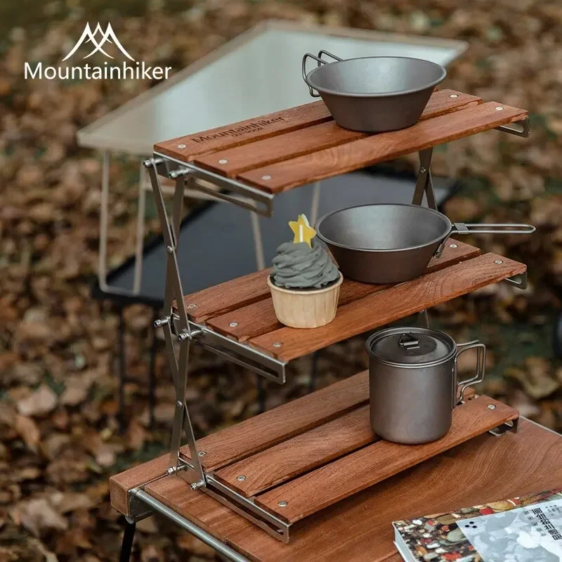 MOUNTAINHIKER Drielaags rek Up - Camping Outdoor Cooking Table recensie en prijs