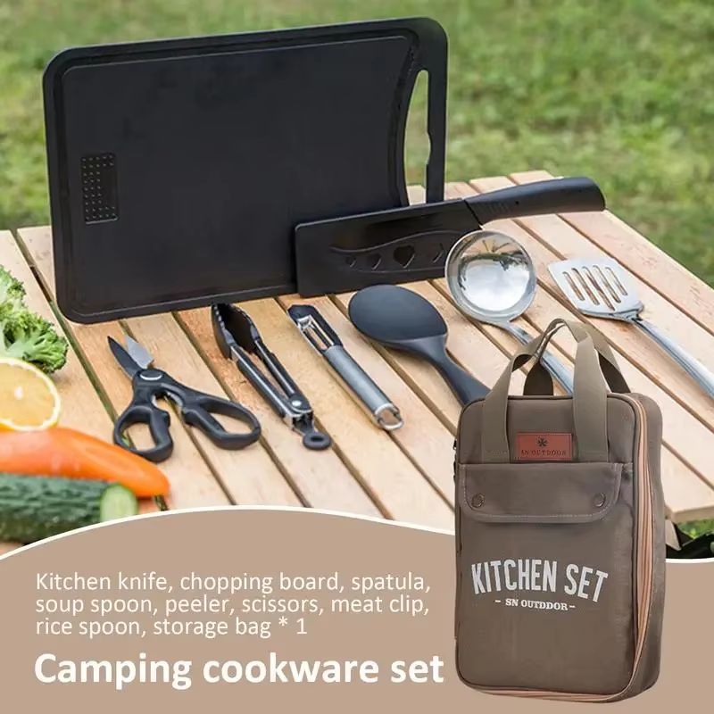 8-delige campingkeukenset met  - Camping Cooking All In One recensie en prijs