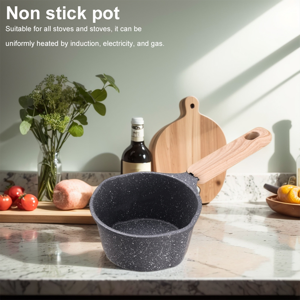 Mini kookpan met houten handva - Camping Cooking Pan recensie en prijs
