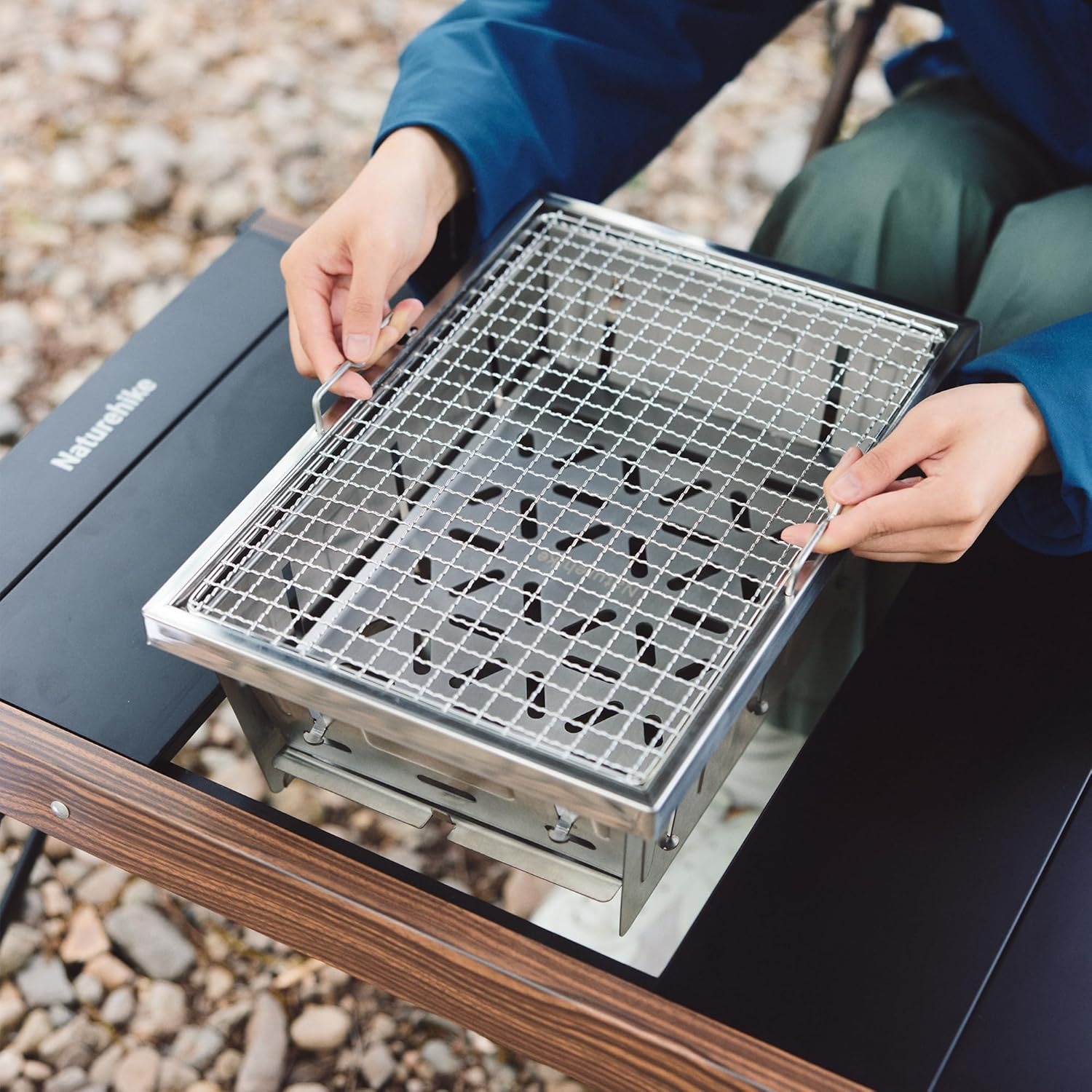 Naturehike Camping Houtskoolgr - Camping Outdoor Cooking Table recensie en prijs