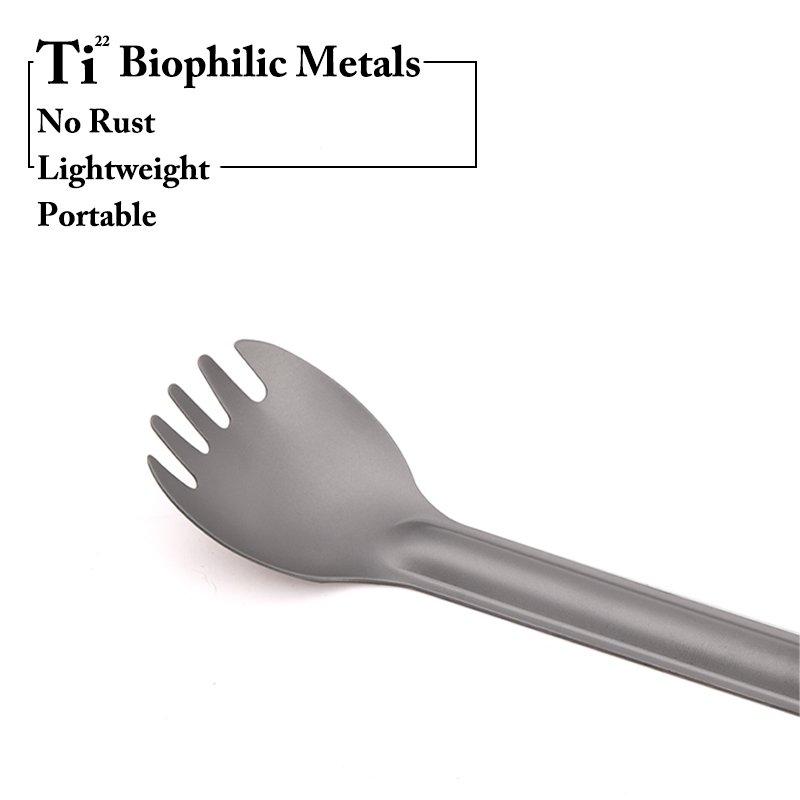 TiTo Titanium Spork Lepel Lang - Camping Cooking Knife recensie en prijs