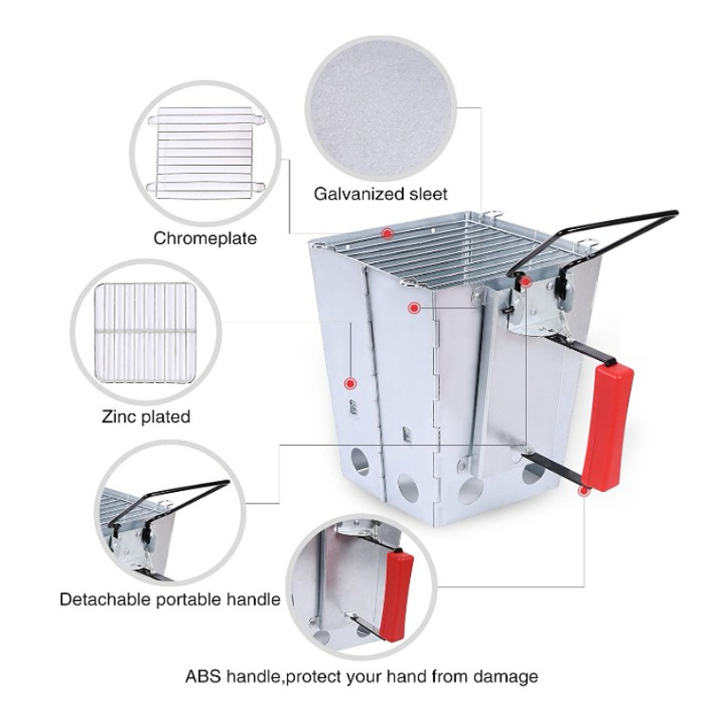 1PCS Opvouwbare Campinggrill & - Charcoal Chimney Starter recensie en prijs