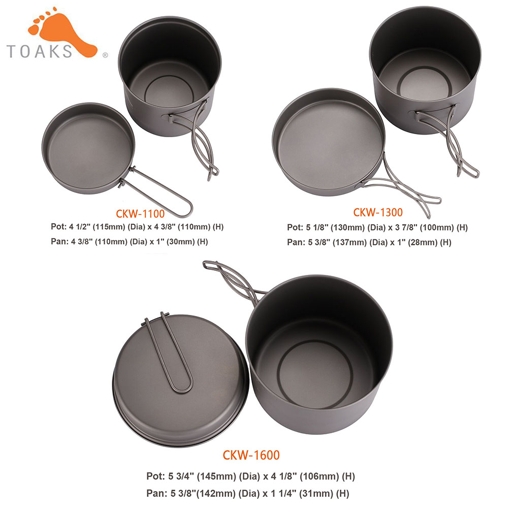 TOAKS Pannenset Ultralight Tit - Camping Cooking Pan recensie en prijs
