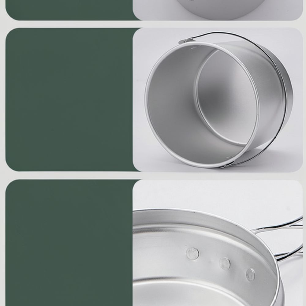 Draagbare aluminium kookset vo - Camping Cooking Set Compact recensie en prijs
