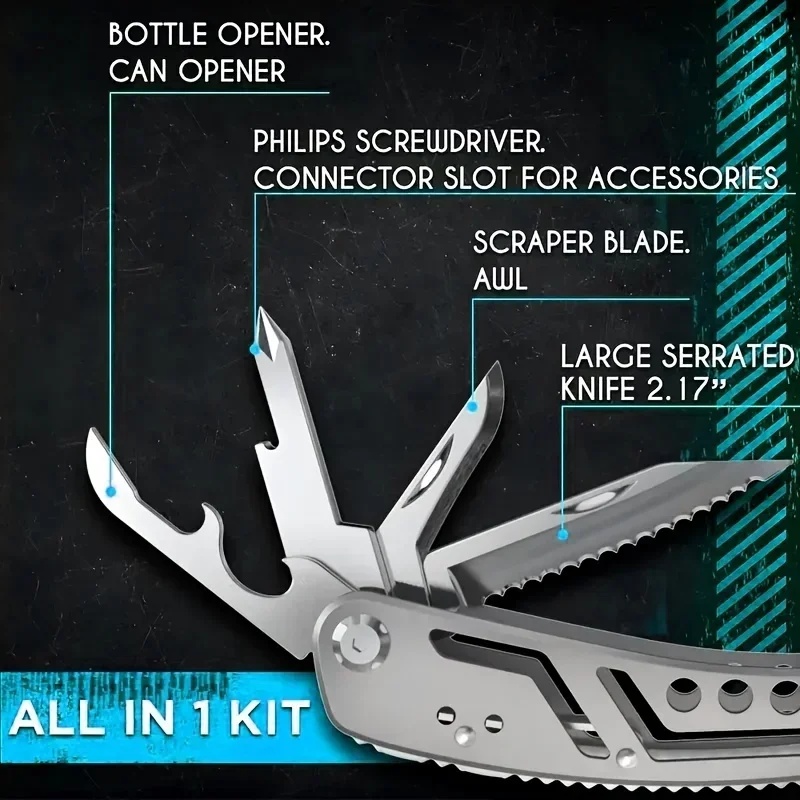 24-in-1 Multitool Alles-in-één - Camping Cooking Knife recensie en prijs