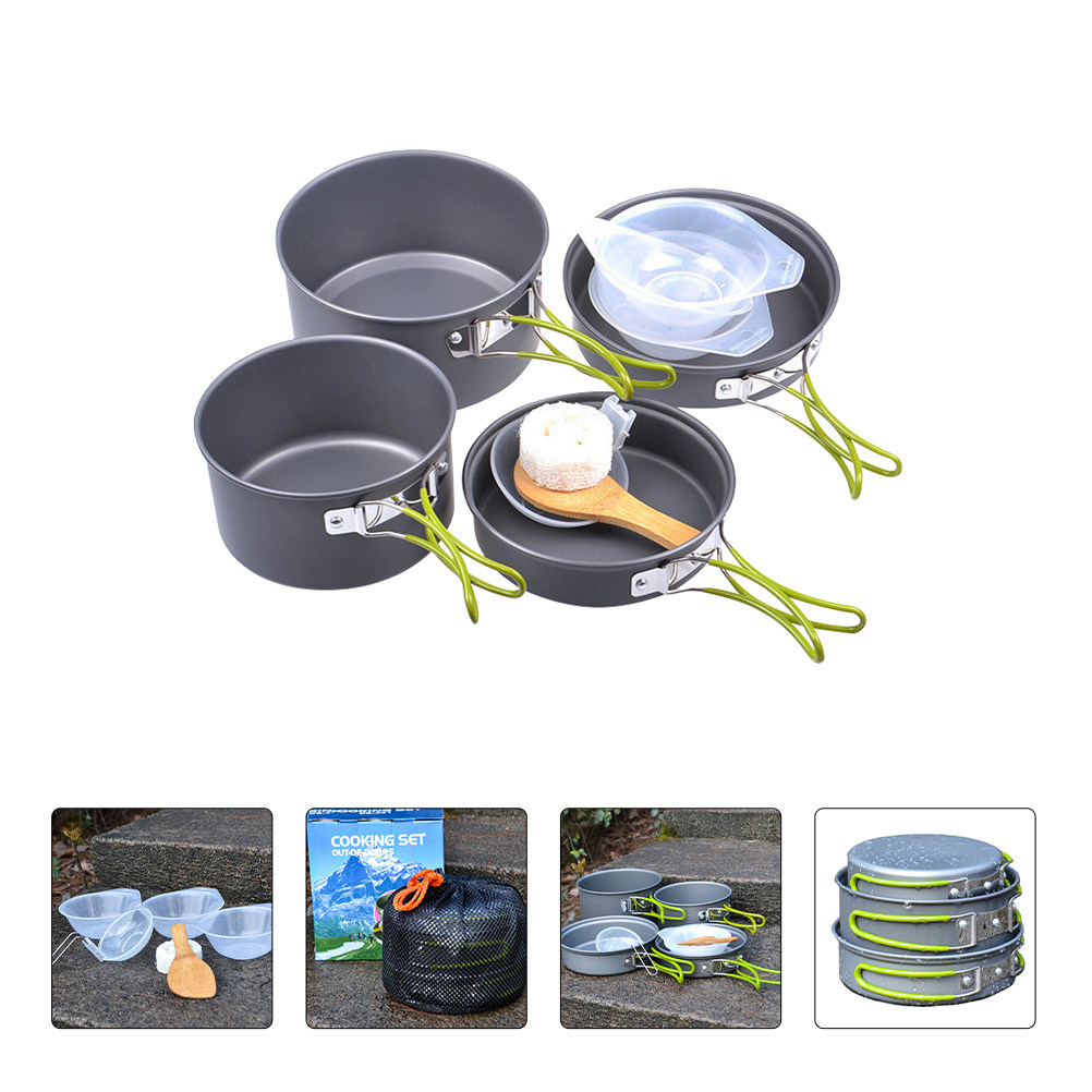 1Set Outdoor Camping Kookgerei - Camping Cooking Pots And Pans Set recensie en prijs