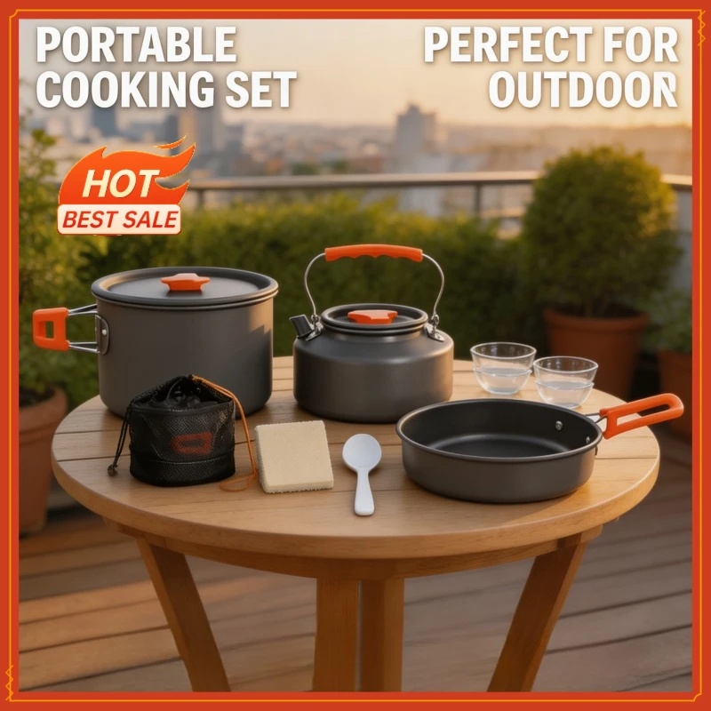 10-delige ultralichte aluminiu - Camping Cooking Utensil Bag recensie en prijs