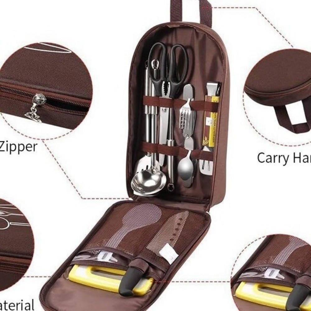 Ruime tas voor kookgerei, idea - Camping Cooking Utensil Bag recensie en prijs