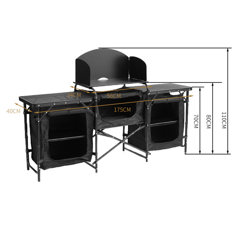 Moderne multifunctionele alumi - Camping Outdoor Cooking Table recensie en prijs