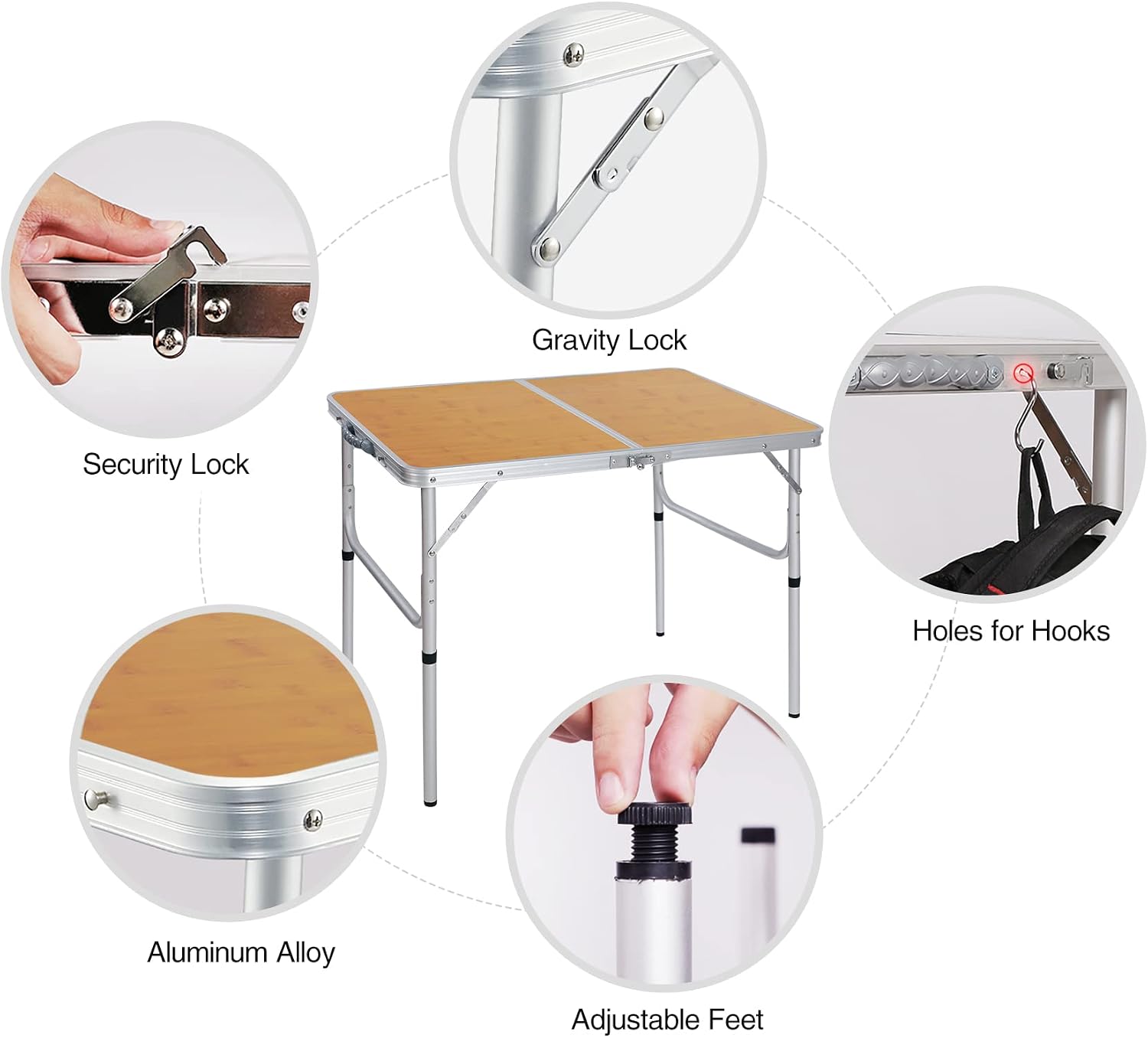 In hoogte verstelbare 35x24-in - Camping Outdoor Cooking Table recensie en prijs