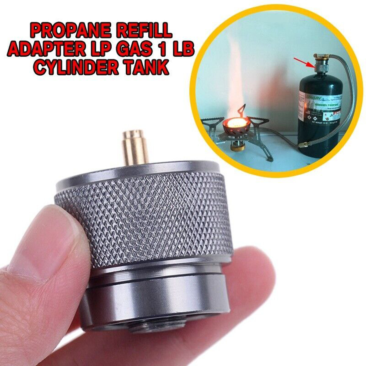 1/2Pc Gasfornuis Navuladapter  - Camping Cooking Gas Canister recensie en prijs