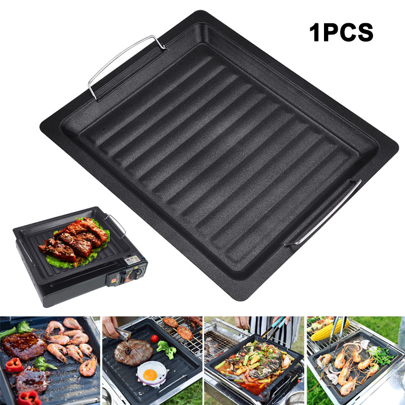 Buiten dikke vierkante grillpa - Camping Cooking Pan recensie en prijs