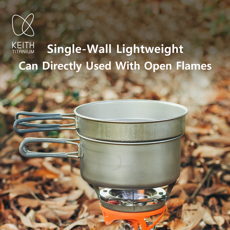 KEITH Pure Titanium 2-delige k - Camping Cooking Books recensie en prijs