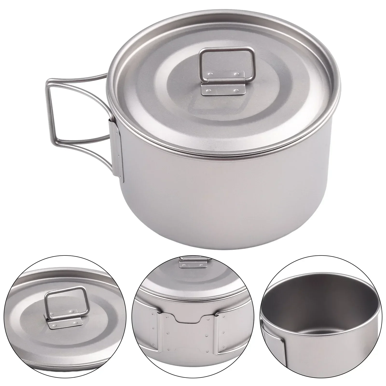 Titanium kom met inklapbaar ha - Camping Cooking Pan recensie en prijs