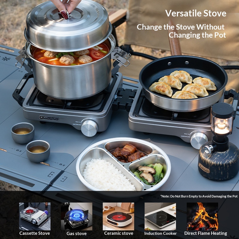 BUERK Outdoor Camping Stoompan - Camping Cooking Pan recensie en prijs