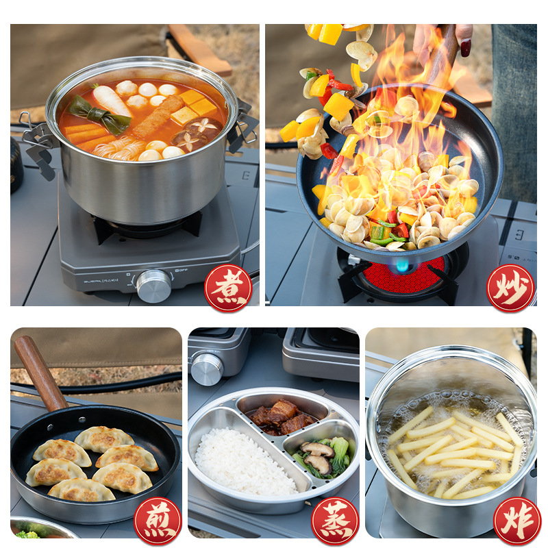 BUERK Outdoor Camping Stoompan - Camping Cooking Pan recensie en prijs