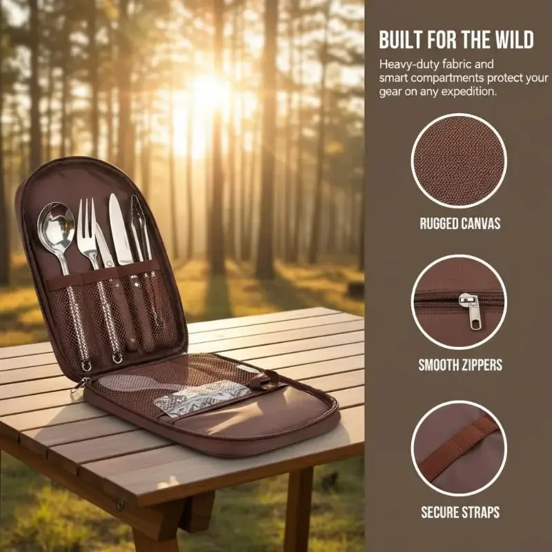 Draagbare opbergtas voor kookg - Camping Cooking Utensil Bag recensie en prijs