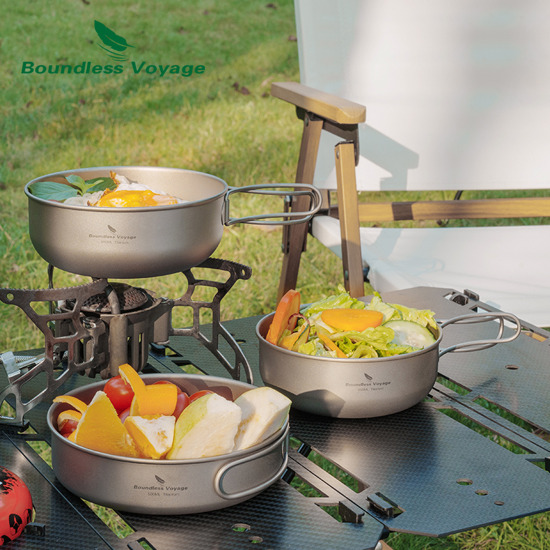 Boundless Voyage Titanium Camp - Camping Cooking Pots And Pans Set recensie en prijs