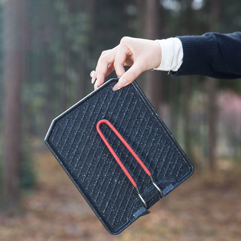 Outdoor camping barbecuepan Hu - Camping Cooking Pan recensie en prijs