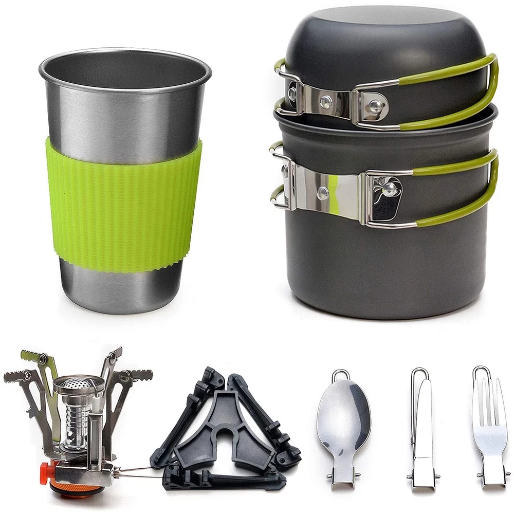Campingpannenset met fornuis O - Camping Cooking Utensil Bag recensie en prijs