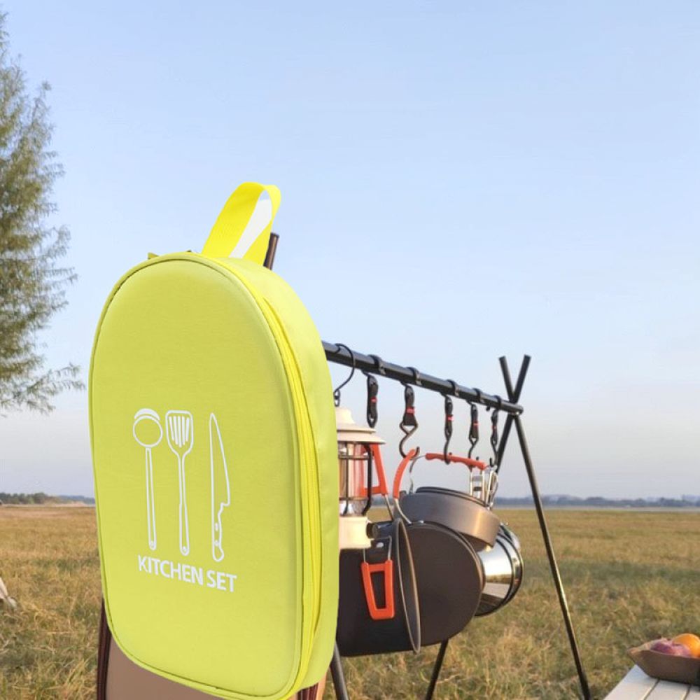 Waxed canvas rolzak, draagbare - Camping Cooking Utensil Bag recensie en prijs